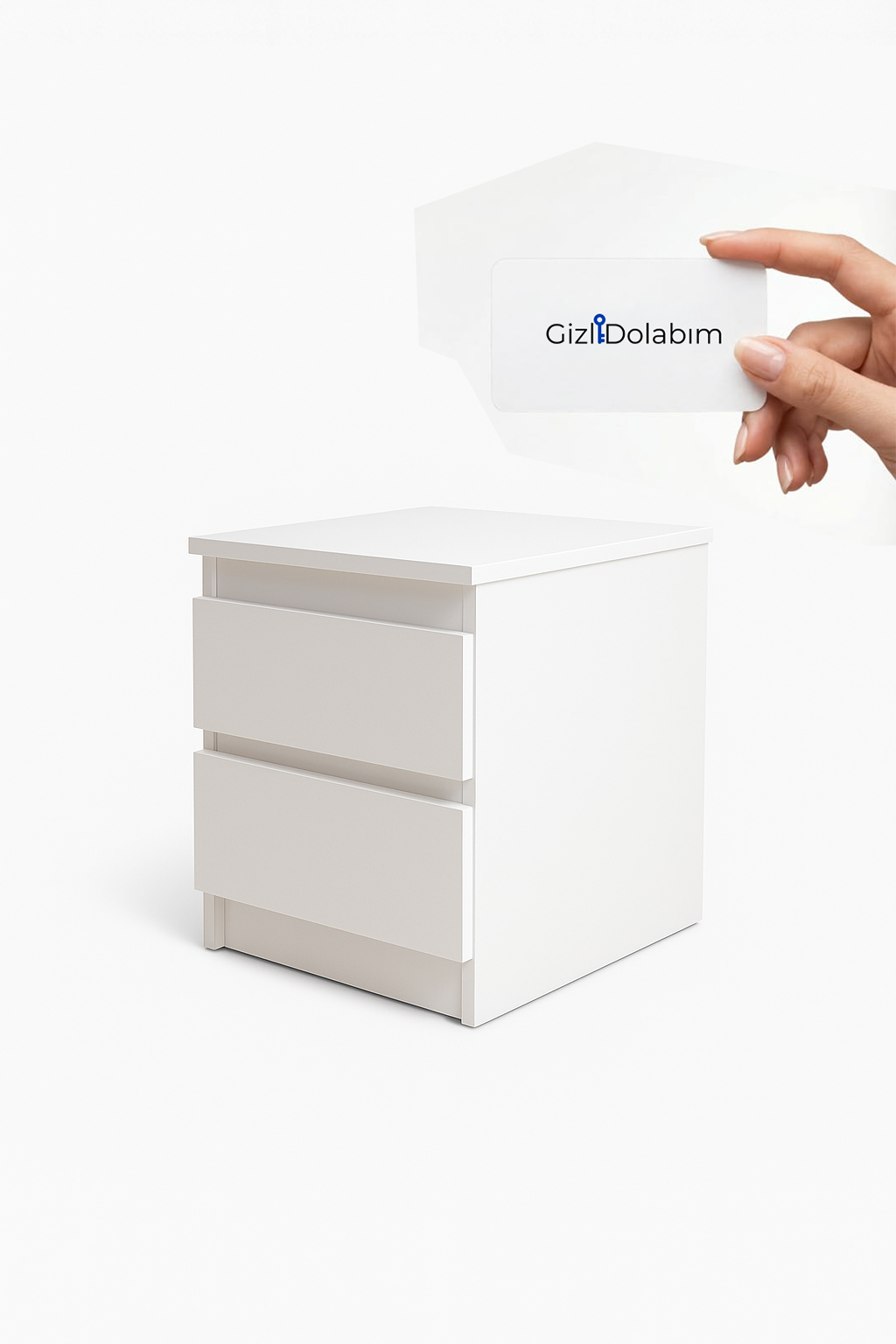 GizliDolabım Bölmeli NFC Kartlı Komodin