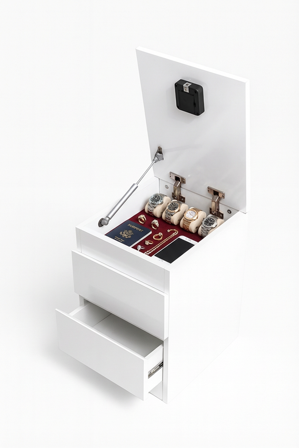 GizliDolabım Bölmeli NFC Kartlı Komodin